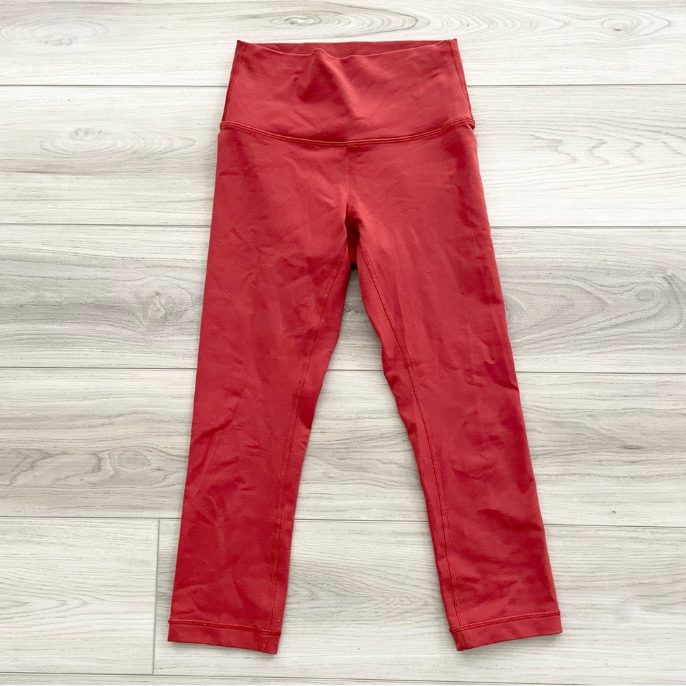 Lululemon wunder under leggings in cayenne